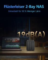 TERRAMASTER F2-425, 2bay NAS 4GB DDR4 (No Hard Drive)