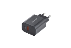 Intenso Power Adapter 1x USB-A/1x USB-C 30W Black