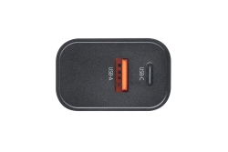 Intenso Power Adapter 1x USB-A/1x USB-C 30W Black