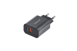 Intenso Power Adapter 1x USB-A/1x USB-C 30W Black