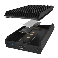 Geh. IcyBox für NVMe M.2 SSD zu Type-C USB 4