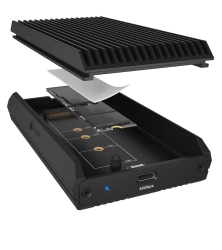 Geh. IcyBox für NVMe M.2 SSD zu Type-C USB 4