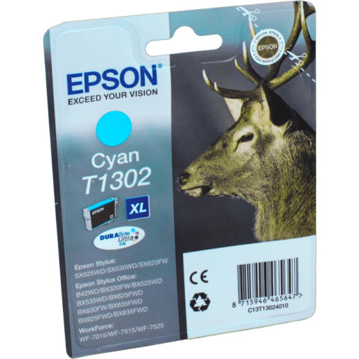 Epson Tinte C13T130240 cyan T1302