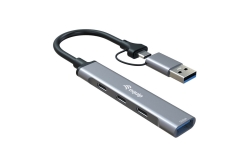 Equip 4-Port USB-C3.2-Hub->3xUSB-C/USB-A +USB-A Adapt.10Gbps