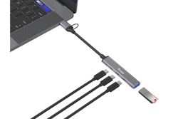 Equip 4-Port USB-C3.2-Hub->3xUSB-C/USB-A +USB-A Adapt.10Gbps