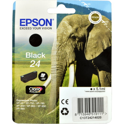 Epson Tinte C13T242140 schwarz 24