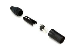 Equip Kabelverbinder 3-Polig Stecker schwarz