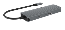 Dockingstation IcyBox 6 in 1 1xHDMI 4K60Hz, 3x USB-A