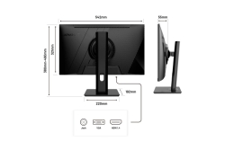 JAPANNEXT 60,5cm JN-IPS2382FHDR-HSP 16:9 HDMI/VGA FHD