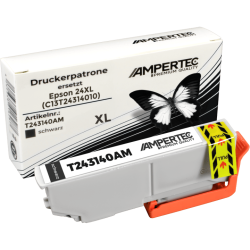 Ampertec Tinte ersetzt Epson C13T24314010 schwarz 24XL