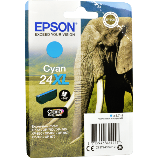 Epson Tinte C13T243240 cyan 24XL