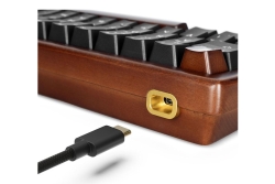 Sharkoon Gaming Tastatur Skiller SGK50S4 Gen2 Wood schwarz