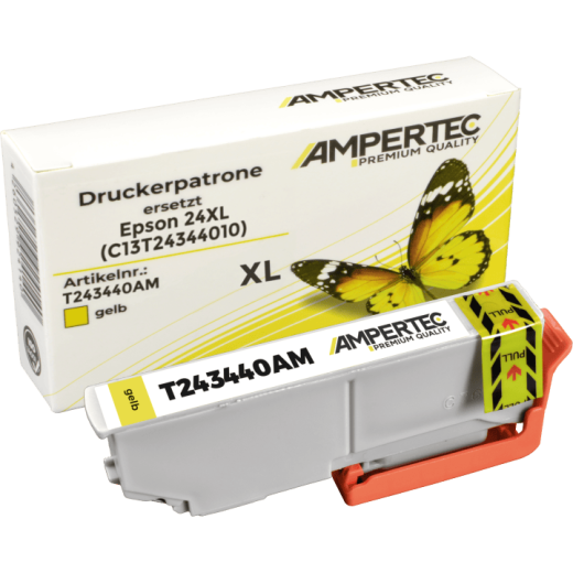 Ampertec Tinte ersetzt Epson C13T24344010 yellow 24XL