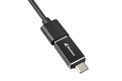 Sharkoon USB-Hub 4xUSB3.2 45cm Kabel Aluminium schwarz