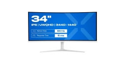JAPANNEXT 86,4cm JN-IPS340UWQHD60C-C65W-HS-W curved UWQHD