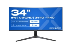 JAPANNEXT 86,4cm JN-IPS340UWQHD60C-C65W-HS curved UWQHD