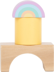 Holzbausteine Pastell