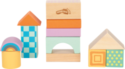 Holzbausteine Pastell