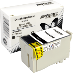 Ampertec Tinte ersetzt Epson C13T27114010 schwarz 27XL