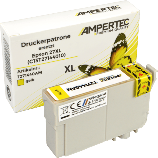 Ampertec Tinte ersetzt Epson C13T27144010 yellow 27XL