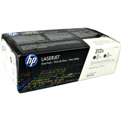 2 HP Toner CF380XD 312X Doppelpack schwarz