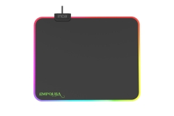 INCA Gaming Mauspad 320x270x3mm Speed +RGB 7 LED schwarz