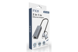INCA Adapter IUTP-01TX Ethernet > USB und Typ C Anschluss