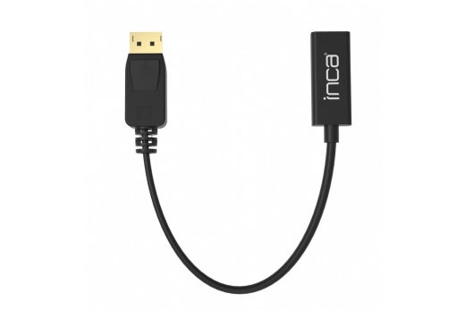 INCA Adapter DisplayPort->HDMI1.4 4K-UHD St/Bu 0.20m schwarz