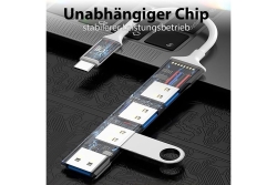 INCA Adapter IUSB-04TX Typ C USB Eingang, 2.0/3.0 Ausgang