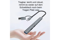 INCA Adapter IUTP-06TX USB C/A USB 3.0/2.0 + Typ-C, 100W