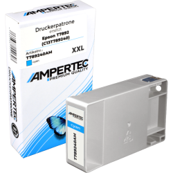 Ampertec Tinte ersetzt Epson C13T789240 cyan T7892
