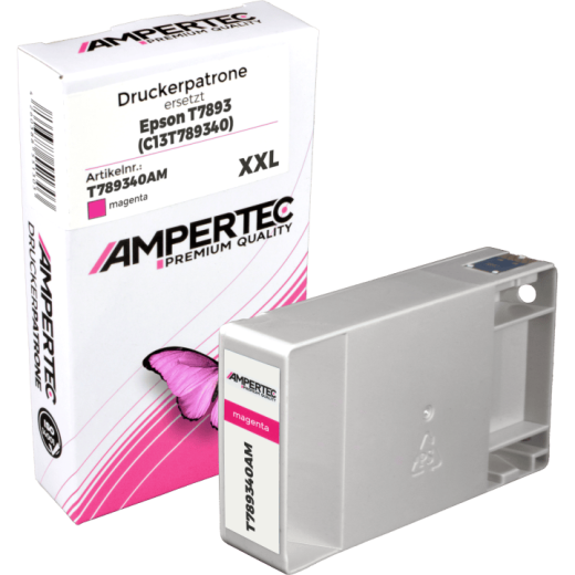 Ampertec Tinte ersetzt Epson C13T789340 magenta T7893