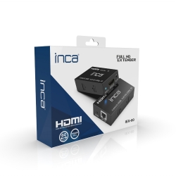 INCA HDMI-Extender HDMI1.4-In/Out/Cat5e/6 Full-HD 60Hz sw
