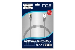 INCA Ethernetkabel 23AWG Cat7 Kupfer 10Gbit 5.00m grau