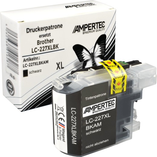 Ampertec Tinte kompatibel mit Brother LC-227XLBK schwarz
