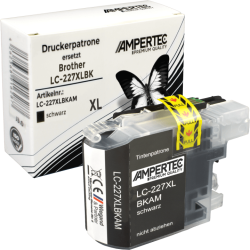 Ampertec Tinte kompatibel mit Brother LC-227XLBK schwarz