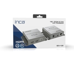 INCA KVM Extender HDTV-In/Out/Cat5e/6/USB-A 4K 60Hz gr