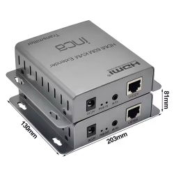 INCA KVM Extender HDTV-In/Out/Cat5e/6/USB-A 4K 60Hz gr