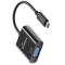 MediaRange USB-C zu VGA Video Konverter, 20cm, Schwarz