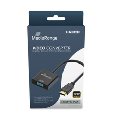 MediaRange HDMI auf VGA (HD15) Video Konverter, 20cm, sw