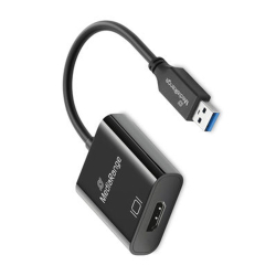 MediaRange USB-A zu HDMI Audio und Video Konverter, 20cm sw