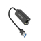 MediaRange USB-A Netzwerkadaper mit RJ45 Port, 20cm, sw