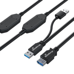 MediaRange Aktives USB-Verlängerungskabel, USB 3.0,...