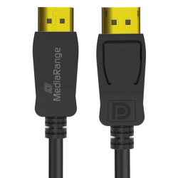 MediaRange DisplayPort Kabel, Ver. 2.1, 40 Gbps, 2.0m, sw