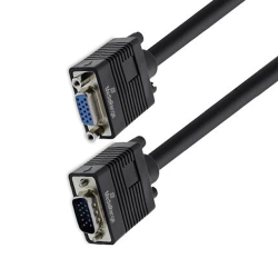 MediaRange VGA Verlängerungskabel, 2m, Schwarz