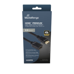MediaRange HDMI Verlängerungskabel, 18 Gbps, ARC, 2,0m, sw