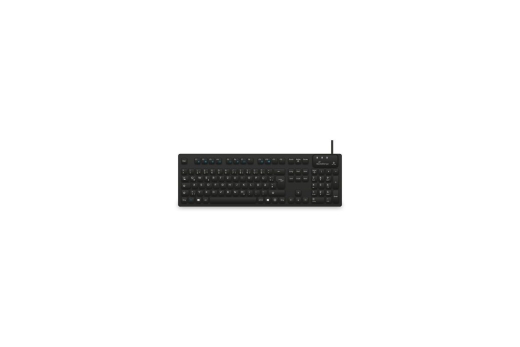 MediaRange kabelgeb. Hygiene-Tastatur,QWERTZ, IP68,1.5m, sw