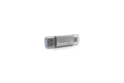 MediaRange USB-Stick 3.2 Gen 1 USB-A und USB-C,512GB silber