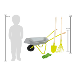 Schubkarre mit Gartenwerkzeug