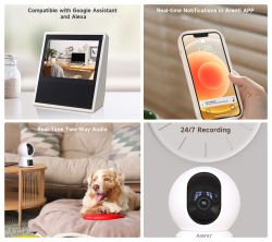 Arenti Indoor Wi-Fi 3MP+3MP Dual-lens Pan-Tilt Camera